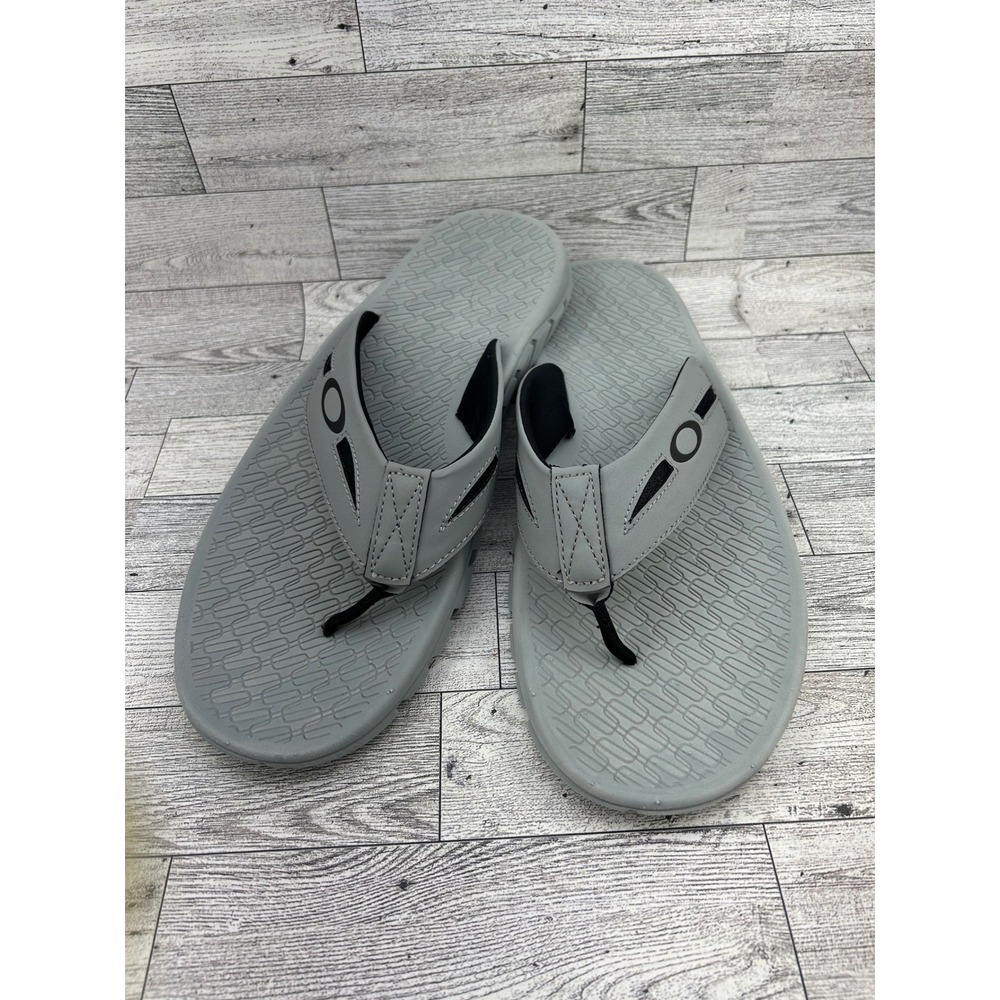 Oakley Supercoil 2.0 Men Grey Flip Flop Sandals 13477-22Y Size 12